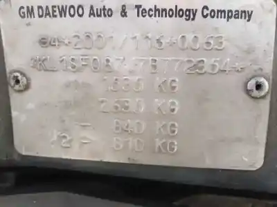 Veículo de Sucata chevrolet kalos 1.4 sr do ano 2007 alimentado f14d3