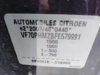 Veículo de Sucata citroen c4 cactus 1.2 vti 82 do ano 2016 alimentado hm01