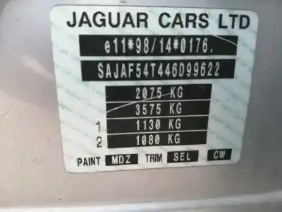 Veículo de Sucata jaguar x-type wagon 2.0 diesel cat do ano 2004 alimentado 6b