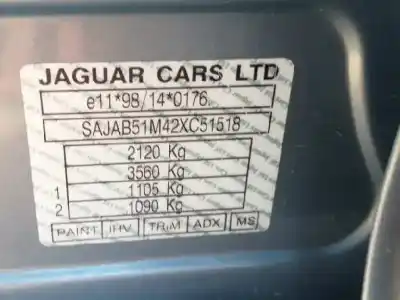Hurda Aracı jaguar x-type 2.5 v6 yılın 2002 güçlü xb