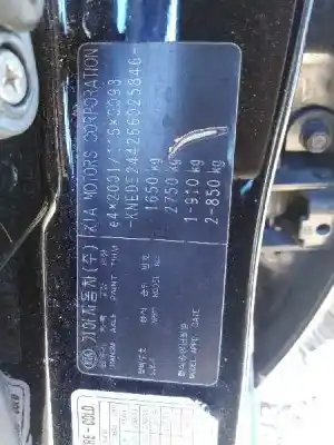 Scrapping Vehicle kia rio ii (jb) 1.5 crdi of the year 2005 powered d4fa