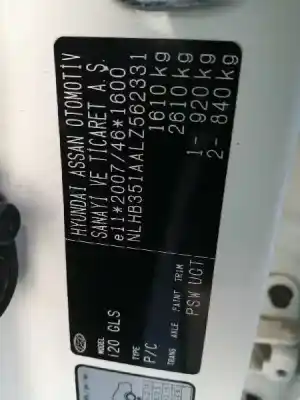 Утилизация автомобиля hyundai i20 ii (gb, ib) 1.0 t-gdi года 2019 питание g3lc