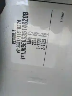 Veículo de Sucata renault scenic ii 1.5 dci diesel do ano 2005 alimentado k9k732