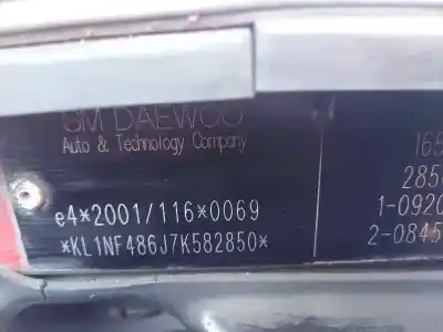 Scrapping Vehicle chevrolet lacetti (j200) 1.6 of the year 2008 powered f16d3