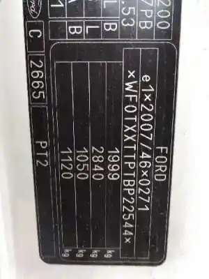 Scrapping Vehicle ford transit connect (tc7) 1.8 tdci cat of the year 2012 powered p7pb