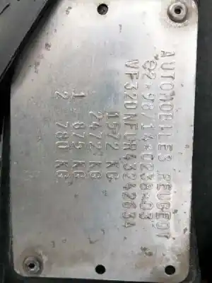 Scrapping Vehicle peugeot 206 berlina 1.6 16v cat of the year 2003 powered nfu