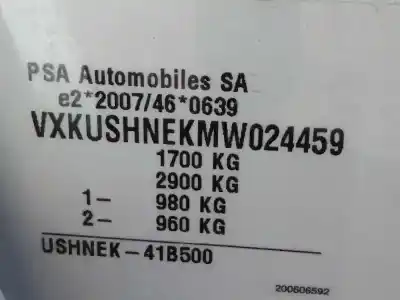 Veículo de Sucata opel mokka 1.2 (76) do ano 2021 alimentado hn05