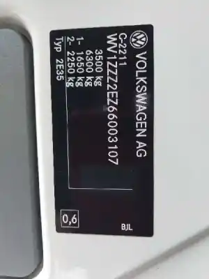 Scrapping Vehicle volkswagen crafter combi (2e) 2.5 tdi dpf of the year 2006 powered bjl