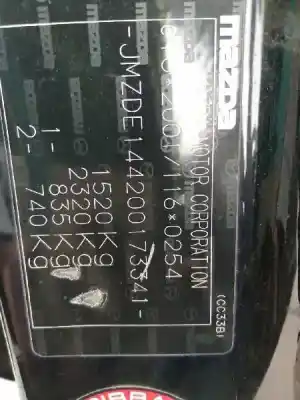 Veículo de Sucata mazda 2 (de_, dh_) 1.4 mzr-cd do ano 2008 alimentado f6jb