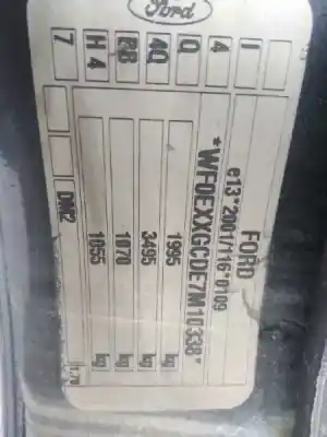 Scrapping Vehicle ford                                               c-max (cb3)                                                                                                                                                                                                                                                1.8 tdci turbodiesel cat of the year 2007 powered kkda