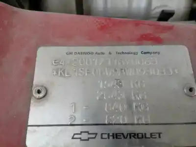 Veículo de Sucata chevrolet aveo lt do ano 2011 alimentado f14d4