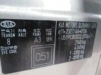 Veículo de Sucata kia sportage iii (sl) 2.0 crdi awd do ano 2011 alimentado d4ha