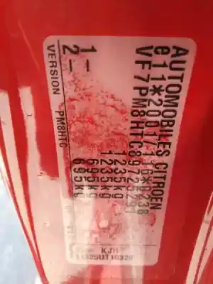 Veicolo di demolizione citroen c1 1.4 hdi cat (8ht / dv4td) dell'anno 2008 alimentato 8ht