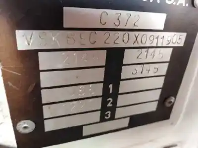 Veicolo di demolizione nissan vanette (c 220) 2.0 diesel dell'anno 1986 alimentato ld20