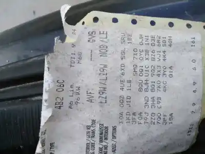 Sloopvoertuig audi a6 berlina (4b2) 1.9 tdi van het jaar 2004 aangedreven avf