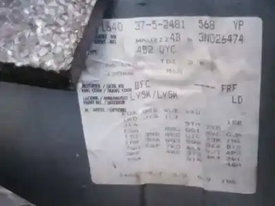 Veículo de Sucata audi a6 c5 (4b2) 2.7 t quattro do ano 2002 alimentado bfc