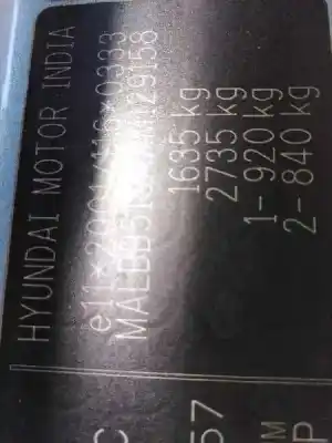 Sloopvoertuig hyundai i20 i (pb, pbt) 1.4 crdi van het jaar 2010 aangedreven d4fc