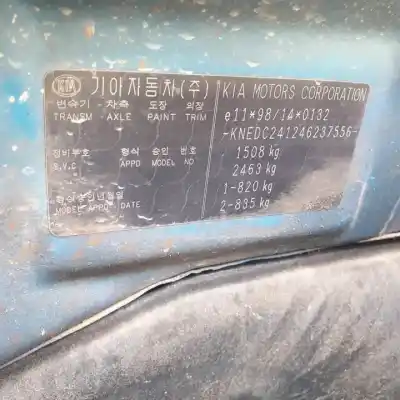 Veículo de Sucata kia rio (dc) a3e do ano 2002 alimentado 