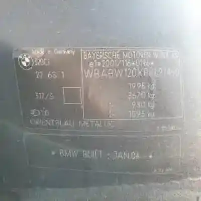 Veículo de Sucata bmw serie 3 cabrio (e46) 226s1 do ano 2000 alimentado 
