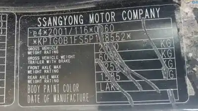 Утилизация автомобиля ssangyong                                          rexton                                                                                                                                                                                                                                                     d27dt года 2003 питание 
