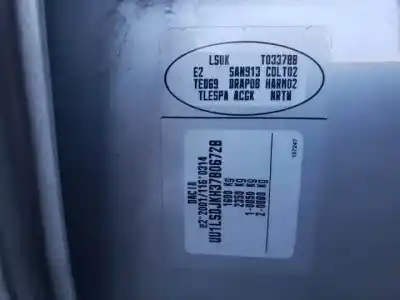 Утилизация автомобиля dacia logan 1 express k9k792 года 2005 питание 