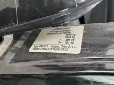 Veículo de Sucata nissan note (e11e) k9k276 do ano 2006 alimentado 