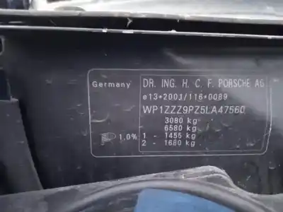 Утилизация автомобиля porsche cayenne (typ 9pa) m4800 года 2002 питание 