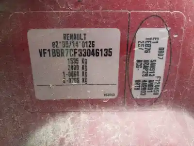 Утилизация автомобиля renault clio ii fase ii (b/cb0) k9k704 года 2001 питание 