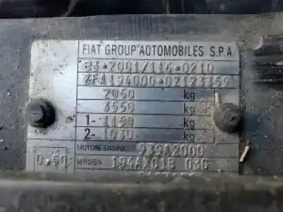 Утилизация автомобиля fiat croma (194_) 2.2 16v года 2007 питание 