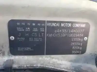 Veicolo di demolizione hyundai accent (lc) g4ec-g dell'anno 2000 alimentato 