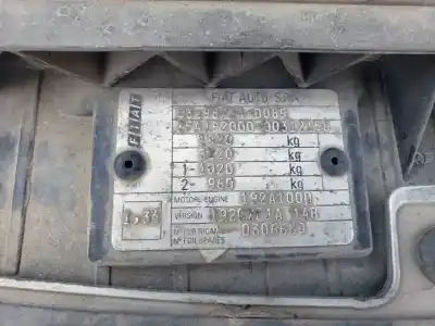 Sloopvoertuig fiat stilo multi wagon (192) 192a1000.937a7000 van het jaar 2003 aangedreven 