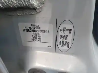 Здавання транспортного засобу renault clio ii fase ii (b/cb0) k9k702 року 2001 потужний 