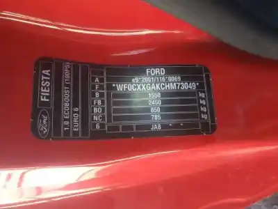 Утилизация автомобиля ford                                               fiesta (ccn)                                                                                                                                                                                                                                               m1je. m1jh.m1j.sfja.sfjb.sfjd года 2016 питание 