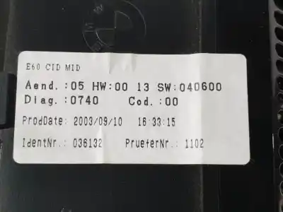 Scrapping Vehicle bmw 5 (e60) 520 i of the year 2003 powered 