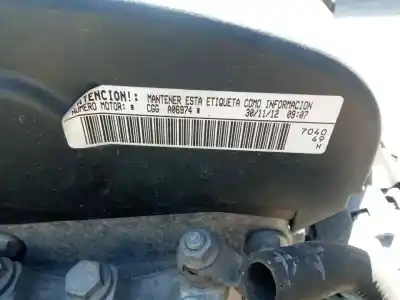 Sloopvoertuig seat ibiza berlina (6j5) cgga06974 van het jaar 2012 aangedreven cgga06974