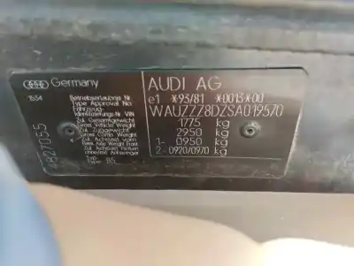 Утилизация автомобиля audi a4 b5 (8d2) 1.8 года 1994 питание adr