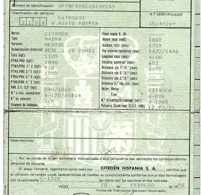 Veículo de Sucata citroen                                            berlingo                                                                                                                                                                                                                                                   1.9 d multispace                                                                                                                                                                                                                                           do ano 1998 alimentado d9b