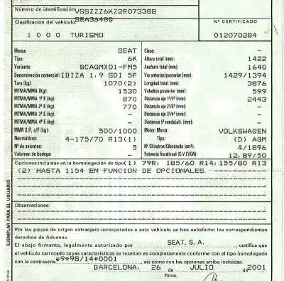 Sloopvoertuig seat                                               ibiza (6k1)                                                                                                                                                                                                                                                1.9 sdi                                                                                                                                                                                                                                                    van het jaar 2001 aangedreven aqm