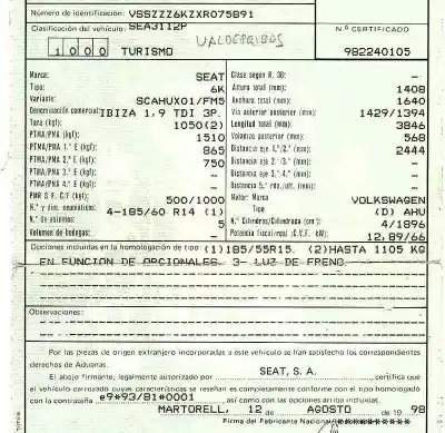 Veículo de Sucata seat ibiza (6k) 1.9 tdi do ano 1998 alimentado ahu