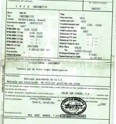 Veicolo di demolizione volvo s80 berlina 2.5 d dell'anno 2000 alimentato d5252t