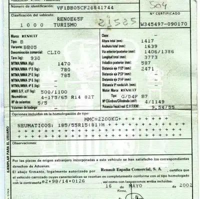 Verschrottungsfahrzeug renault                                            clio ii fase ii (b/cb0)                                                                                                                                                                                                                                    1.2                                                                                                                                                                                                                                                        des jahres 2002 angetrieben d4fb712