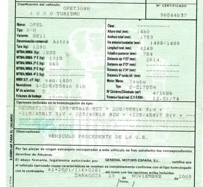 Veículo de Sucata opel astra h berlina 1.7 16v cdti do ano 2005 alimentado z17dth