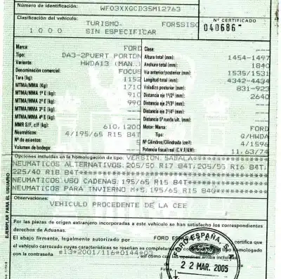 Scrapping Vehicle ford focus berlina (cap) 1.6 16v cat of the year 2005 powered hwda