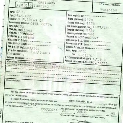 Veículo de Sucata opel corsa a 1.2 do ano 1995 alimentado c12nz