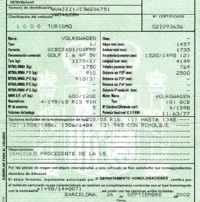 Veículo de Sucata volkswagen golf iv berlina (1j1) 1.6 16v do ano 2002 alimentado bcb