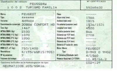 Veicolo di demolizione peugeot 308 sw i (4e_, 4h_) 1.6 hdi dell'anno 2008 alimentato 9h02