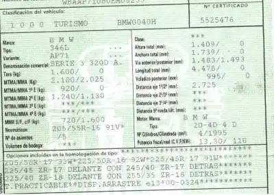 Veículo de Sucata bmw serie 3 touring (e46) 2.0 16v diesel cat do ano 2002 alimentado 20 4d 4 d