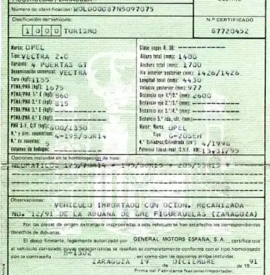 Veículo de Sucata opel vectra a 2.0 do ano 1991 alimentado 20seh