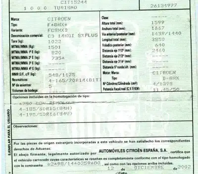Здавання транспортного засобу citroen                                            c3 1.4 hdi (68 cv)                                                                                                                                                                                                                                         1.4 hdi року 2002 потужний 8hx
