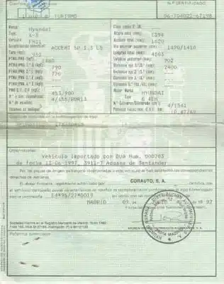 Scrapping Vehicle hyundai accent (lc) 1.3 cat of the year 1997 powered g4eh